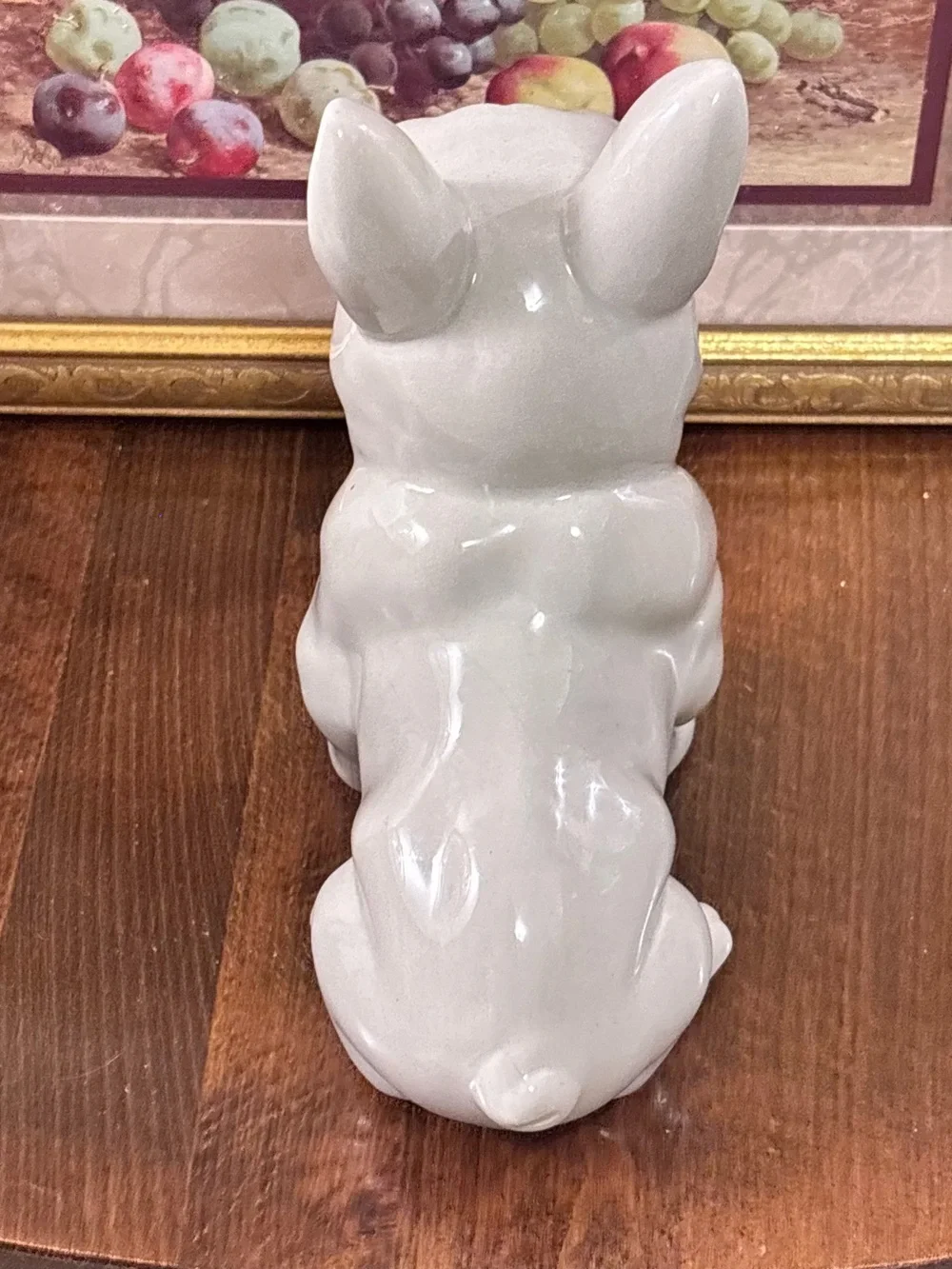 🐾 French Bulldog Ceramic Figurine — Glossy White Decor Piece